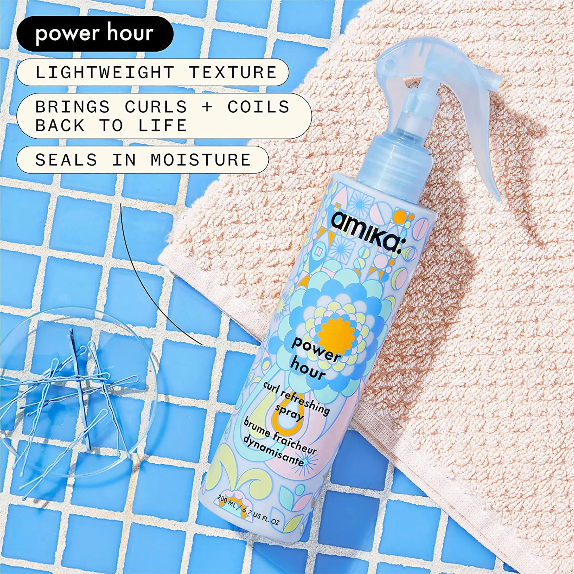 Amika Power Hour Curl Refresh Spray