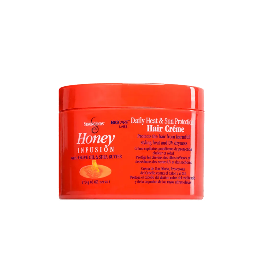 BioCare Strong Ends Honey Infusion Daily Heat And Sun Protection Hair Creme 170g