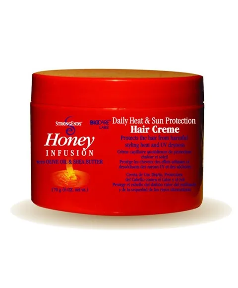 BioCare Strong Ends Honey Infusion Daily Heat And Sun Protection Hair Creme 170g