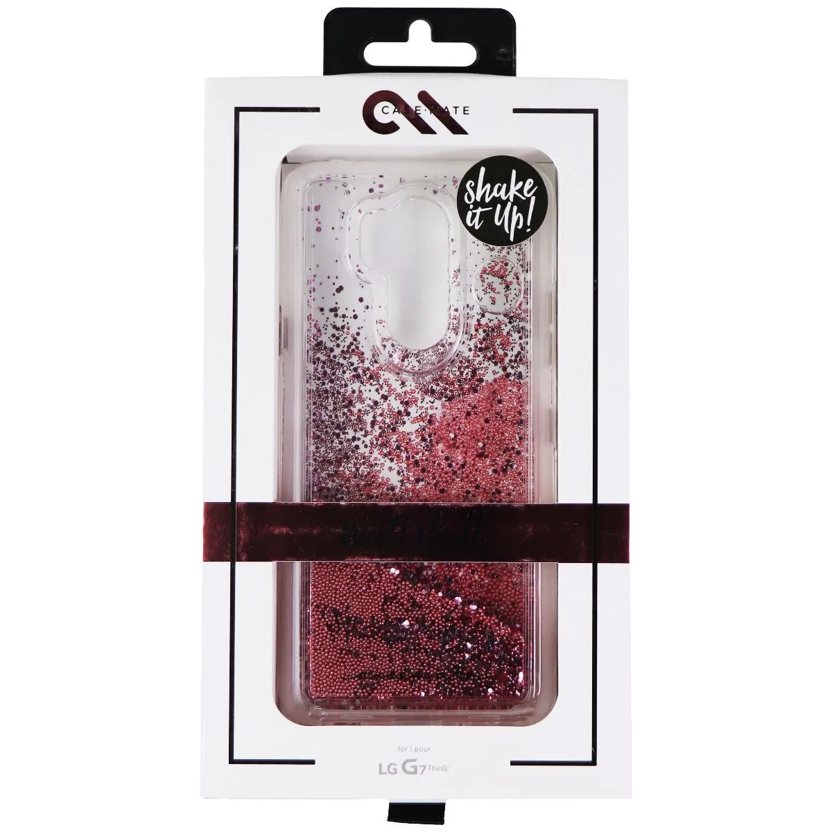 Case-Mate Waterfall Liquid Glitter Case for LG G7 ThinQ - Rose Gold