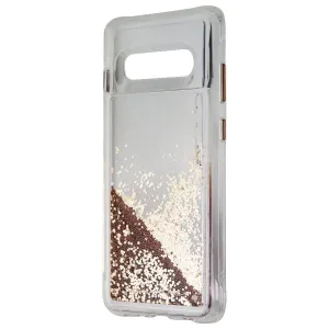 Case-Mate Waterfall Series Liquid Glitter Case for Galaxy (S10 ) - Clear/Gold