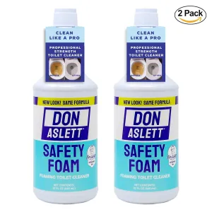 Don Aslett Refill Safety Foam 2 Pack – Professional Strength Foaming Bowl Cleaner