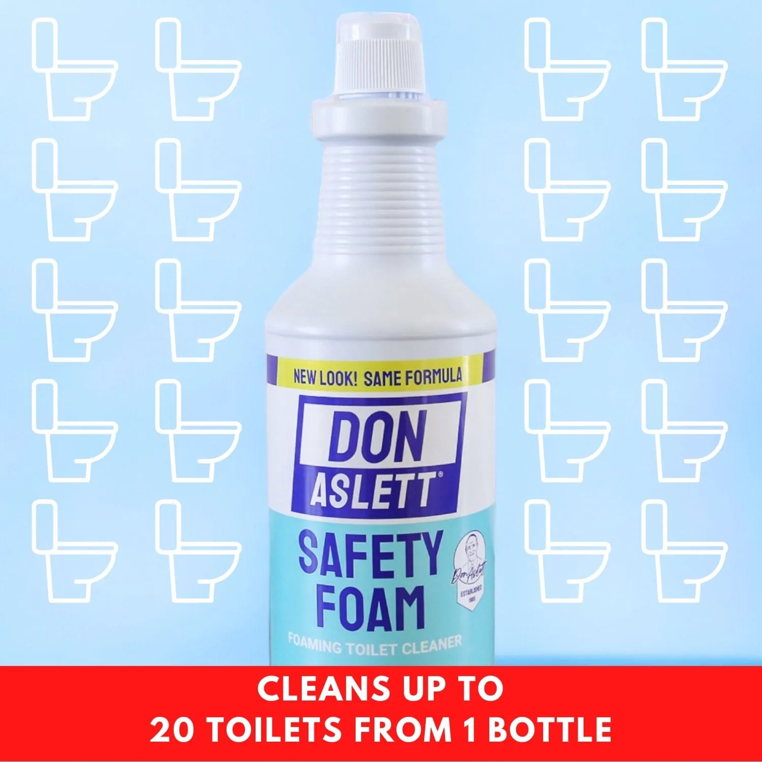 Don Aslett Refill Safety Foam 2 Pack – Professional Strength Foaming Bowl Cleaner