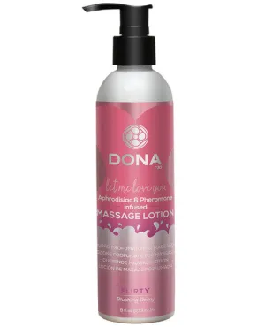 Dona Massage Lotion Flirty - 8 Oz Blushing Berry