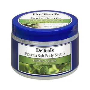 Dr Teals Epsom Salt Body Scrub Exfoliate & Renew with Eucalyptus & Spearmint 454g