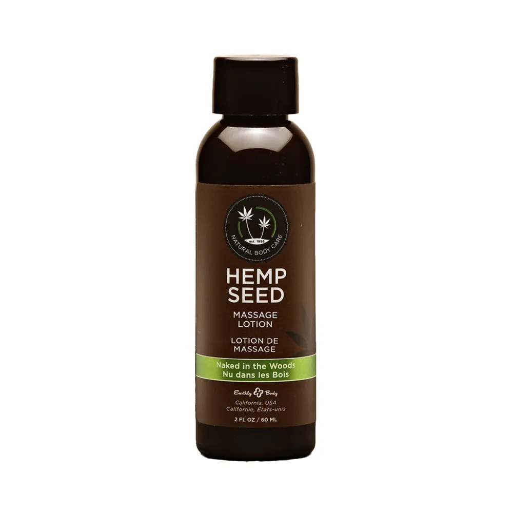 Earthly Body Hemp Seed Massage Lotion - 2 oz Naked in the Woods