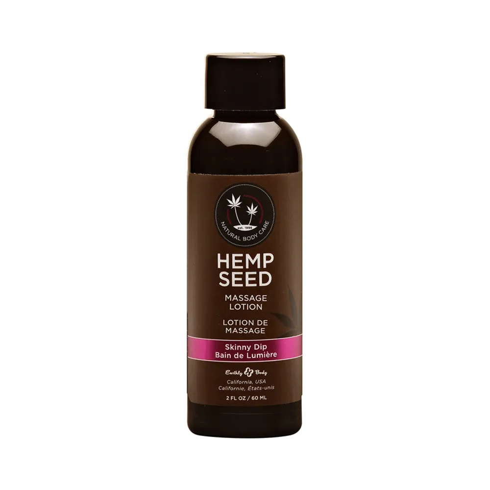 Earthly Body Hemp Seed Massage Lotion - 2 oz Skinny Dip