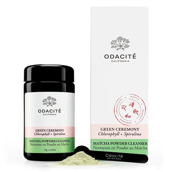 Green Ceremony Matcha Powder Cleanser | Chlorophyll   Spirulina