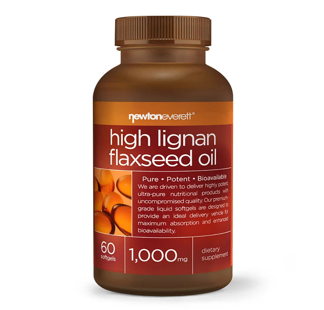 HIGH LIGNAN FLAXSEED OIL 1000mg 60 Softgels