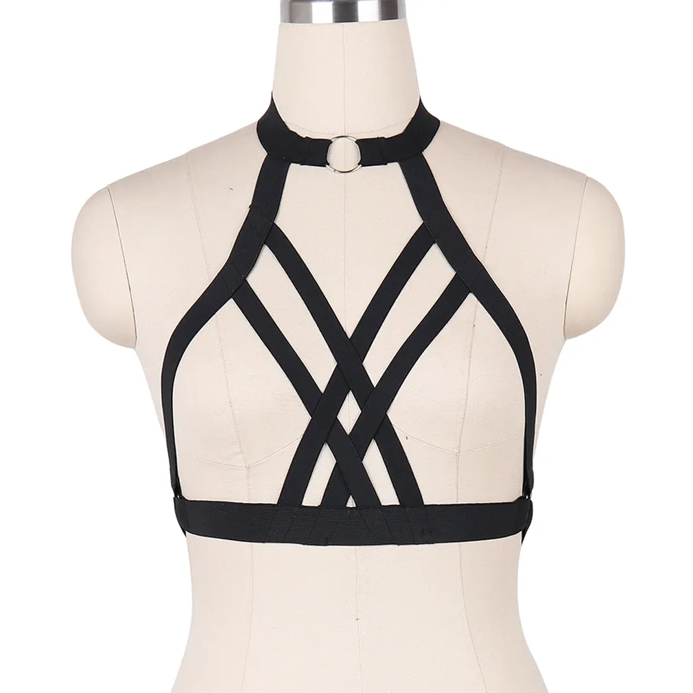 Inspire Exotic Harness Bra | Open Breast | Open Back | Adjustable