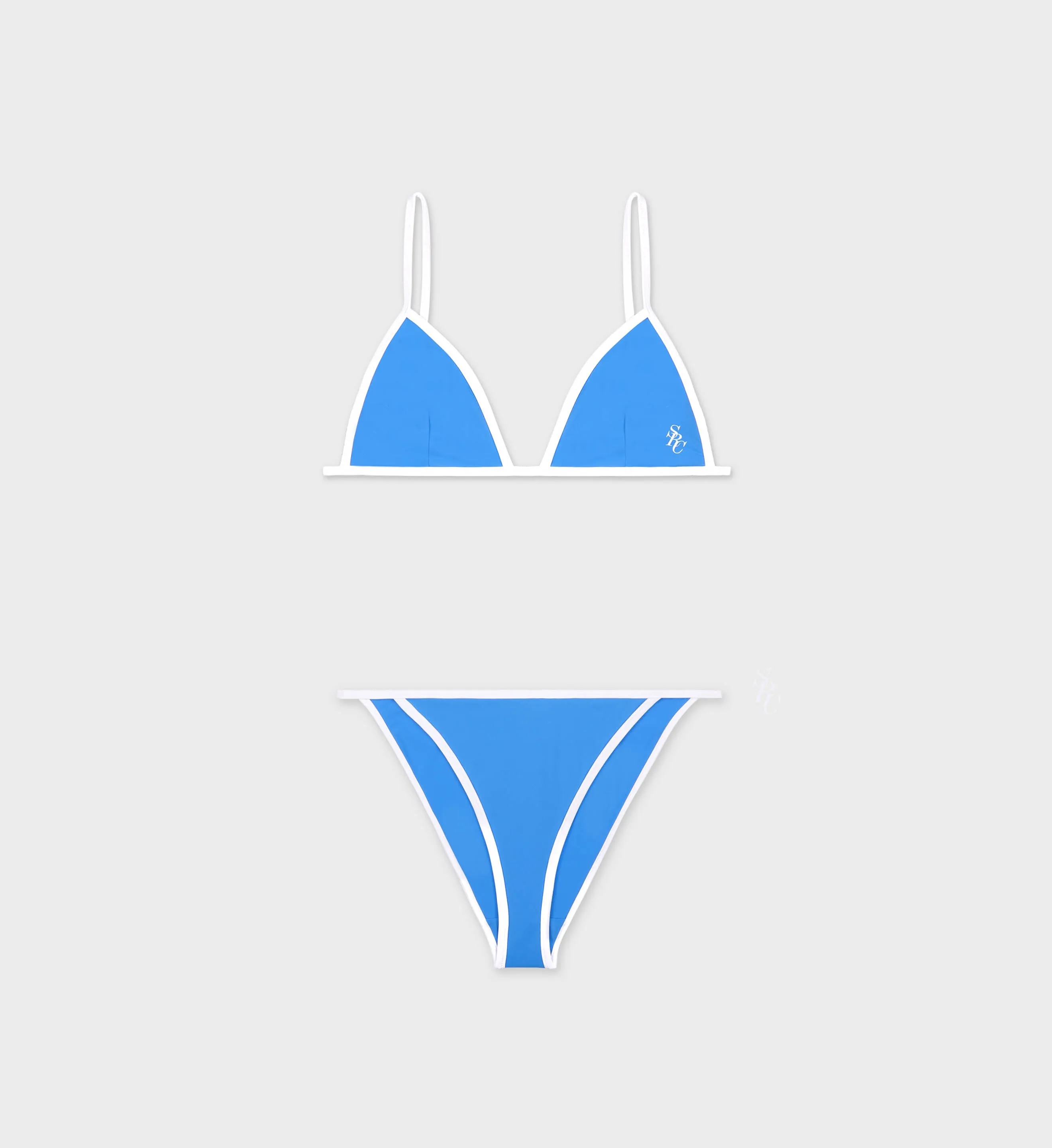 Kate Bikini Bottom - Malibu Blue/White