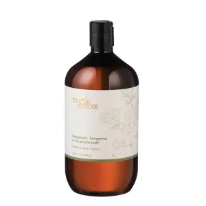 Myrtle and Moss Bergamot Rind, Tangerine & Geranium Leaf Hand & Body Wash Refill 1L