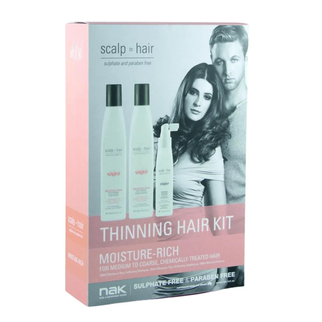 Nak Scalp Moisture Rich Thinning Kit With Mineral Defence 100ml