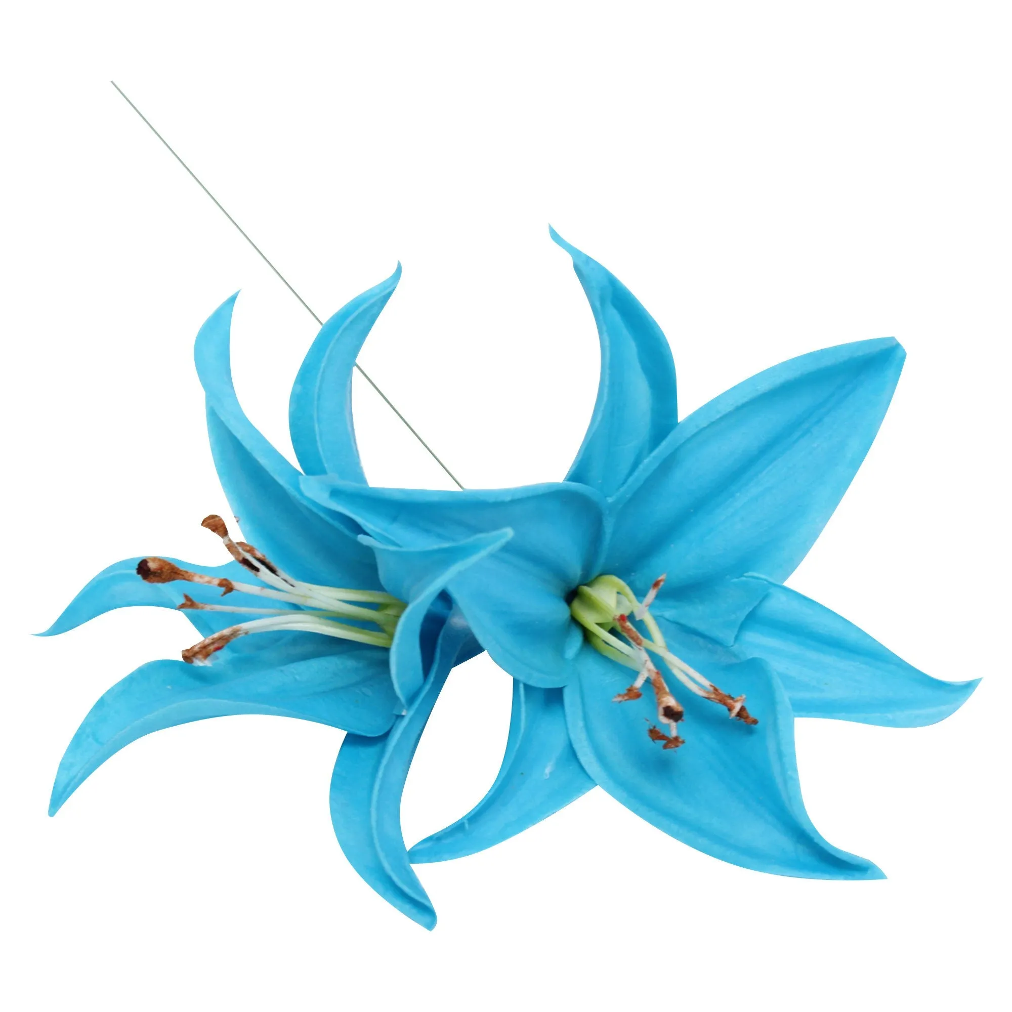 Real touch Tiger Lily flower for DIY bouquet corsage boutonniere cake toper