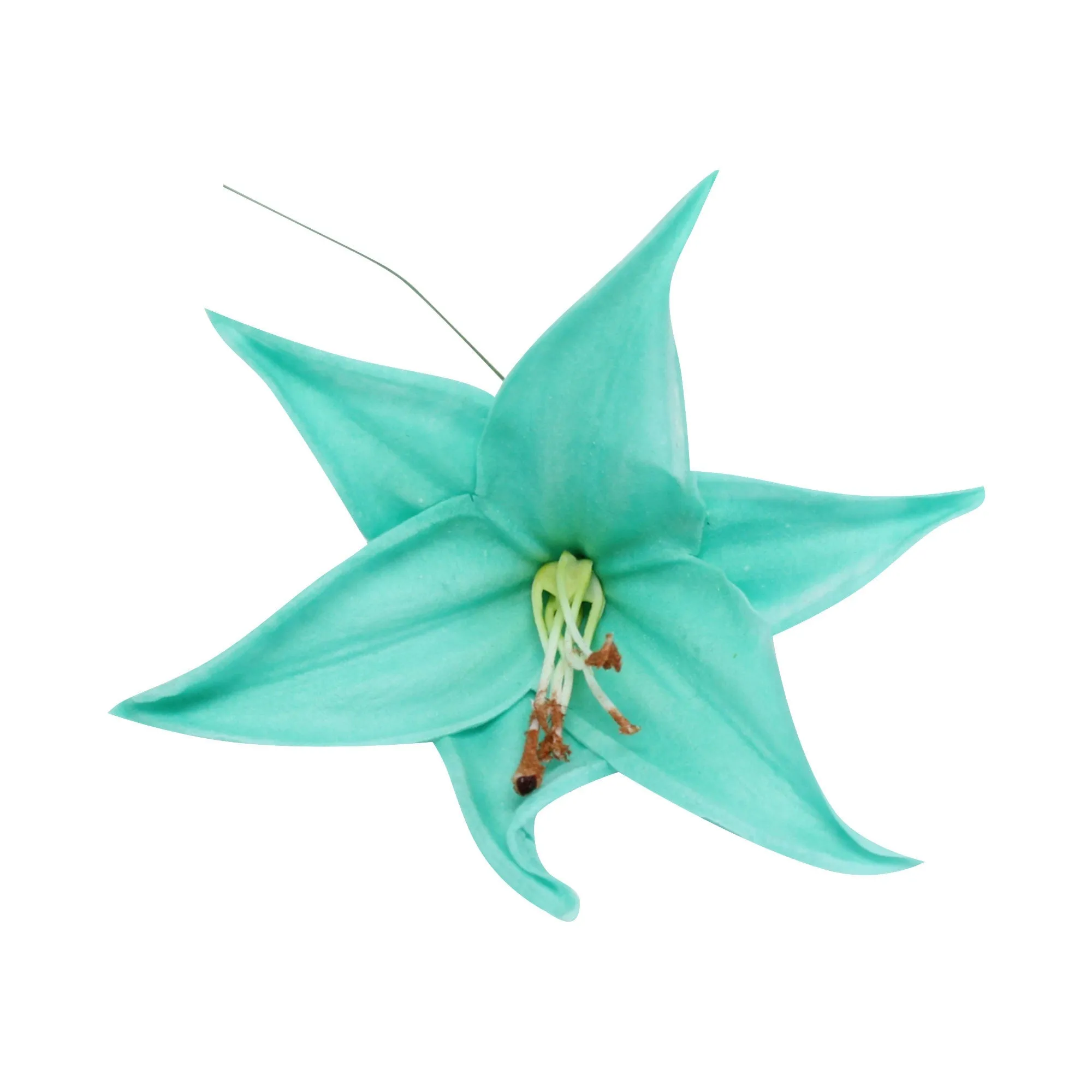 Real touch Tiger Lily flower for DIY bouquet corsage boutonniere cake toper