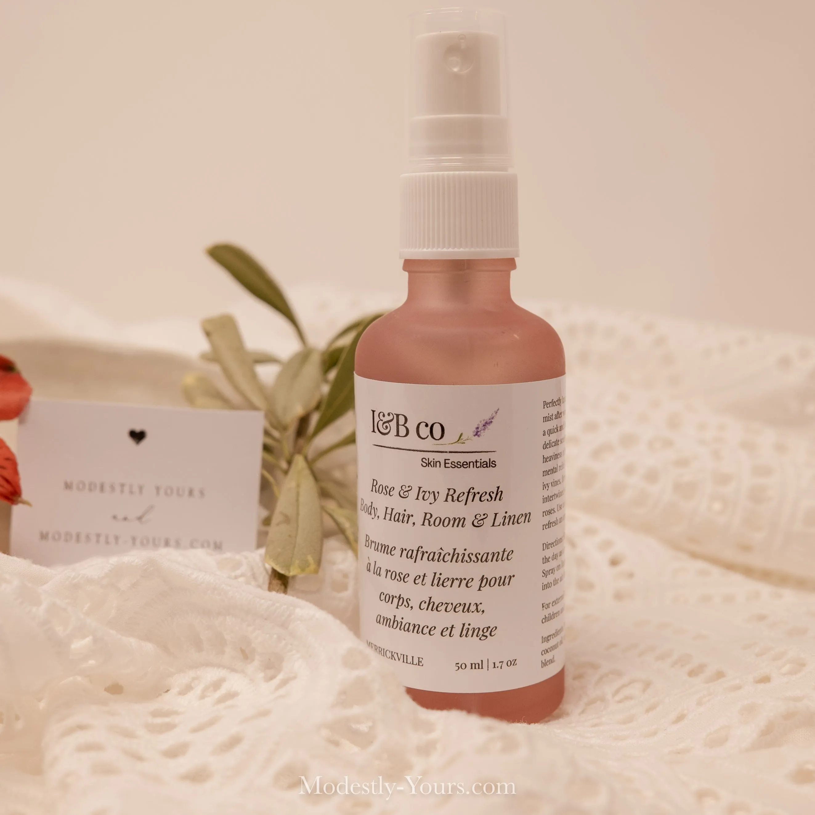 Rose Ivy Refresh Spray, Pure Skincare Spa Botanicals, Vegan