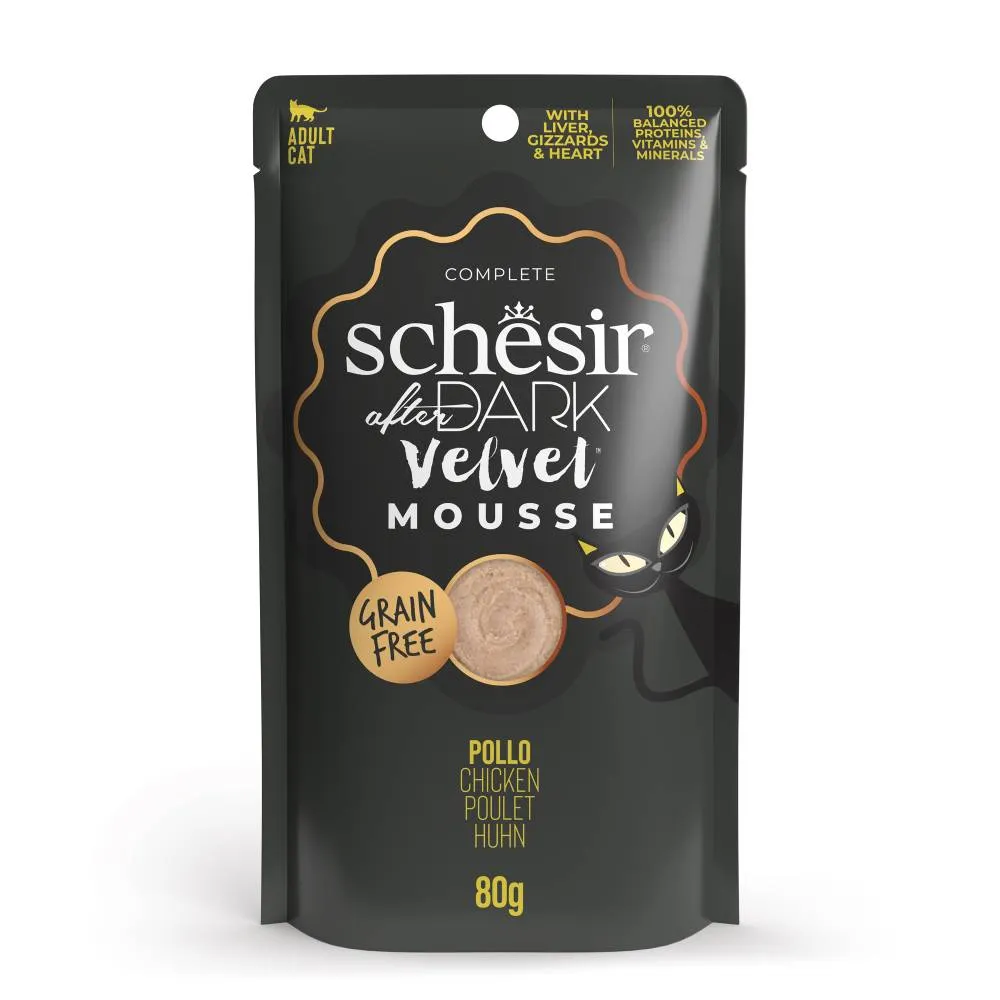 Schesir Cat Pouch After Dark Velvet Mousse Chicken 80g