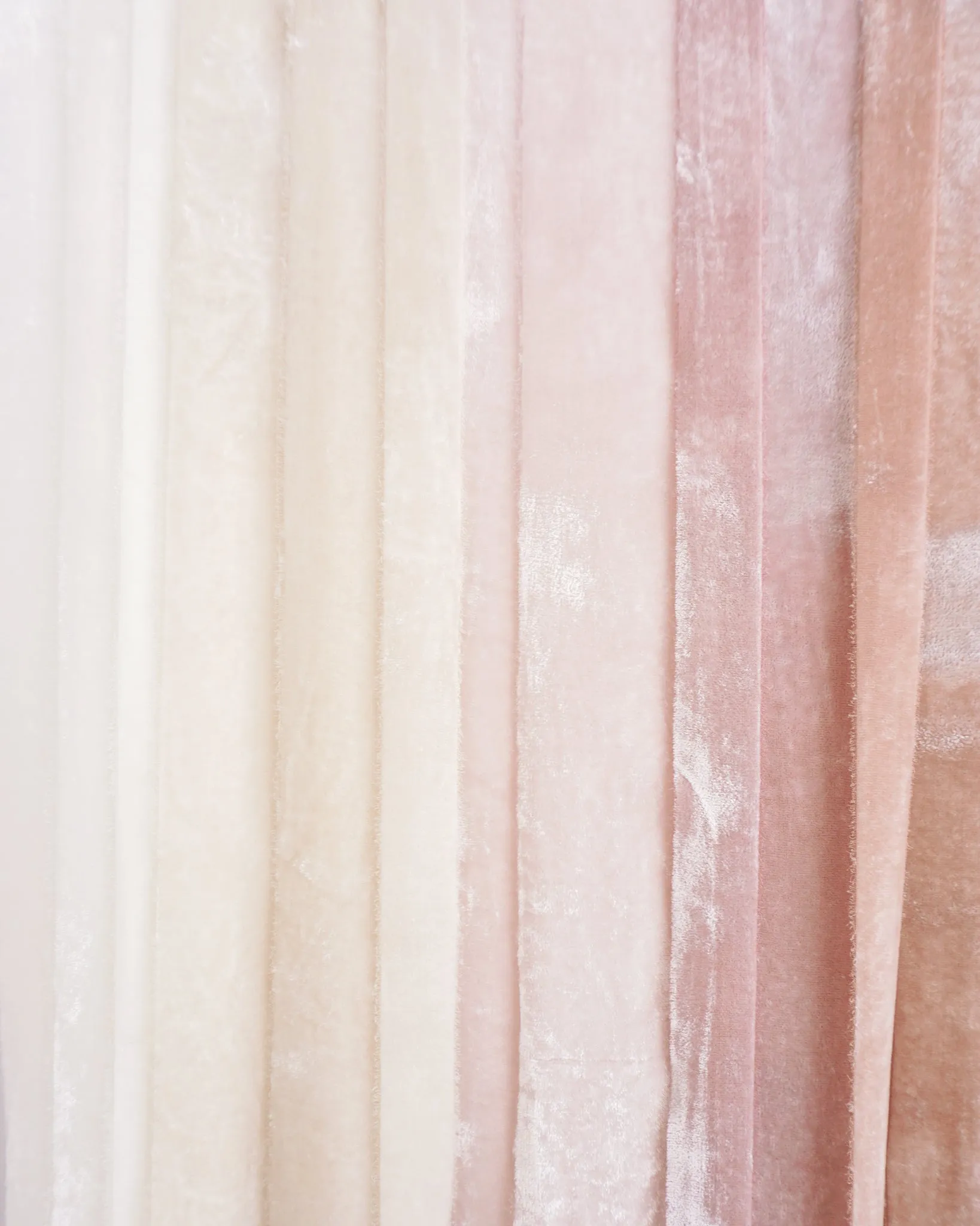 Silk Velvet Ribbon in Blush