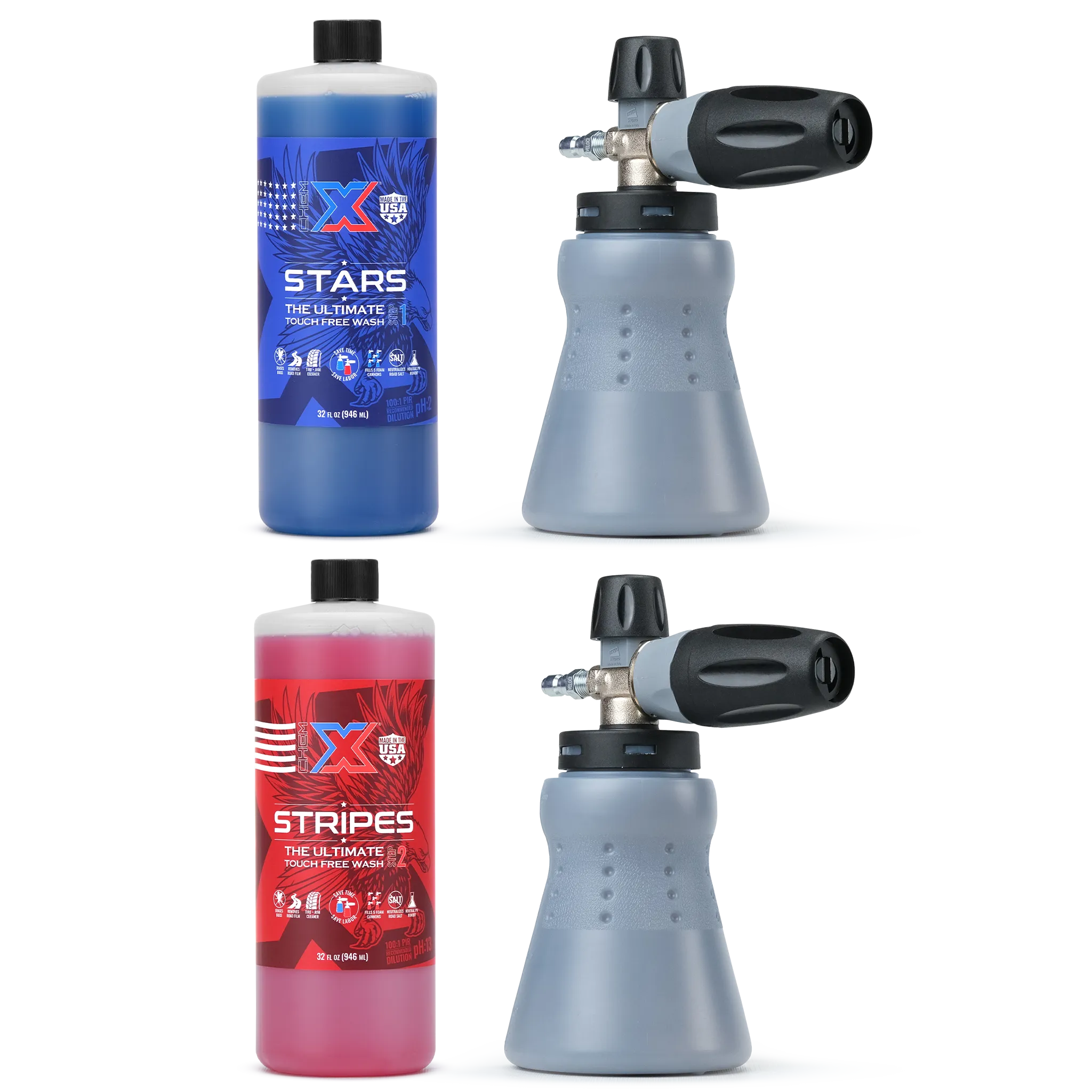 Stars and Stripes Ultimate Touch Free Vehicle Wash Foam Cannon Kit