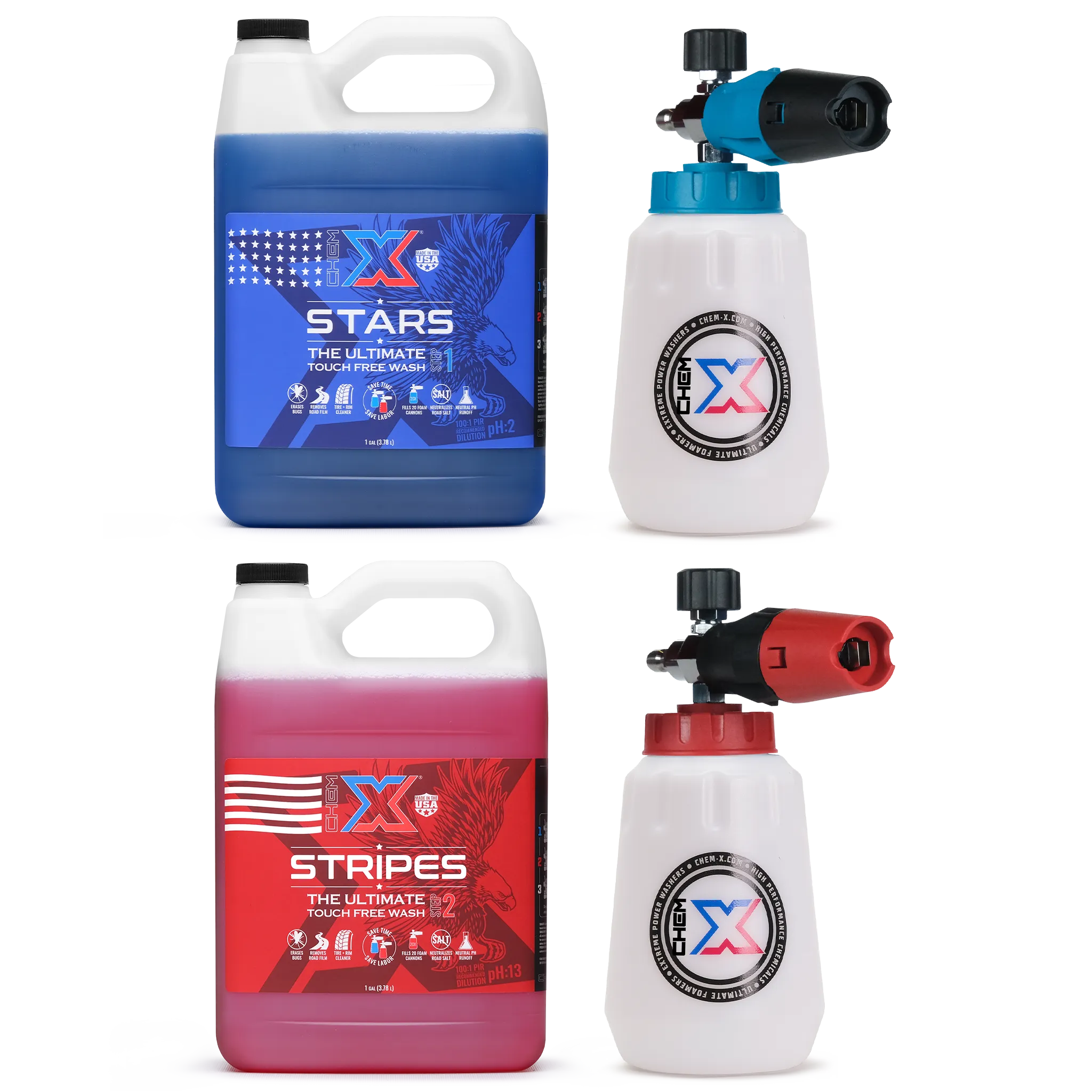 Stars and Stripes Ultimate Touch Free Vehicle Wash Foam Cannon Kit