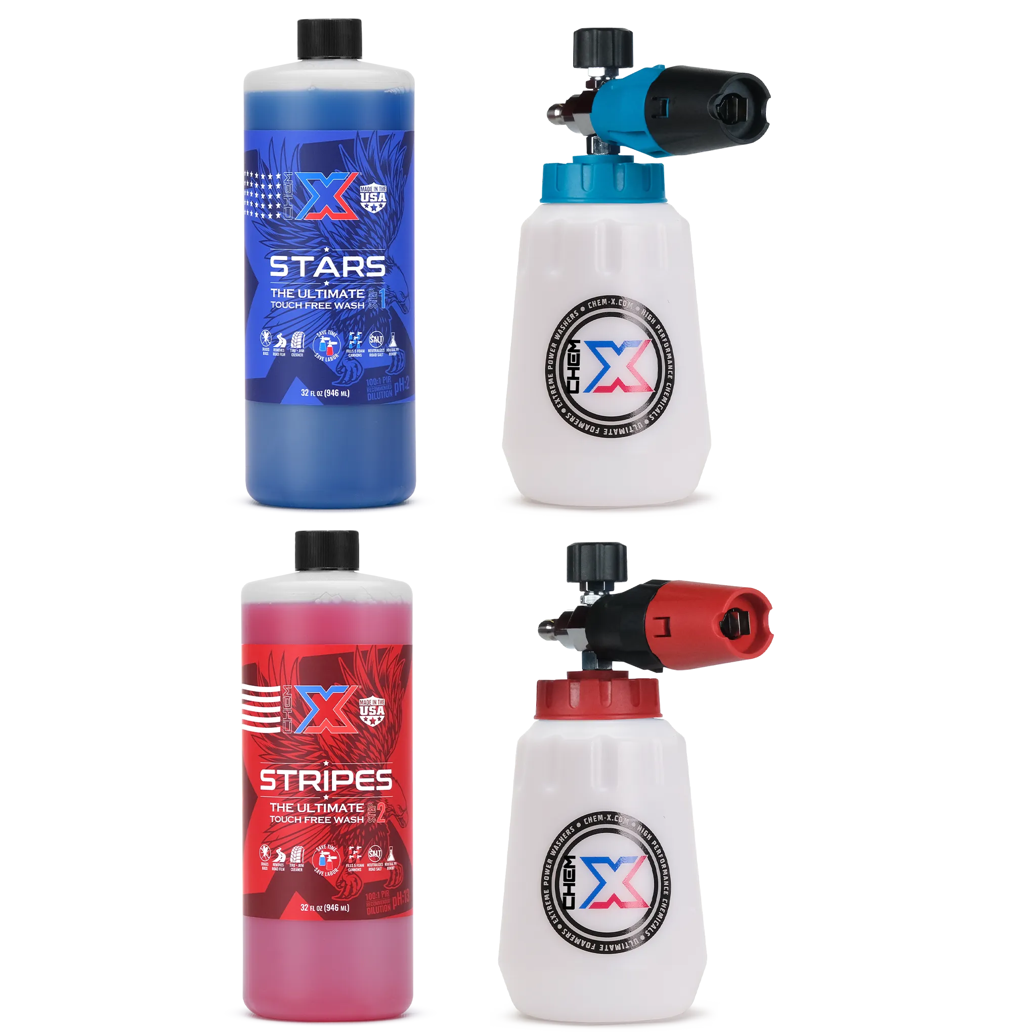 Stars and Stripes Ultimate Touch Free Vehicle Wash Foam Cannon Kit