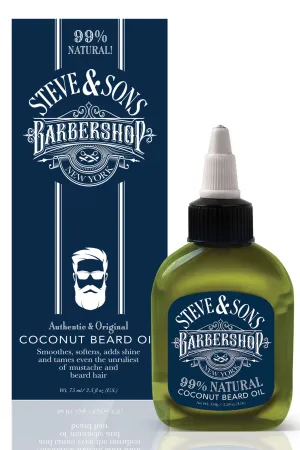 Steve & Sons Barbershop Beard Oil Coconut 2.5 oz.