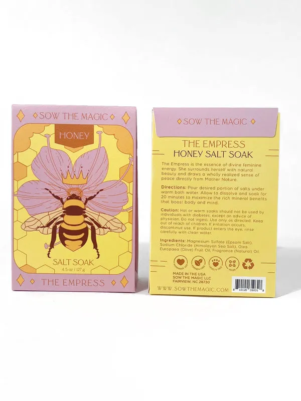 The Empress Bee Bath Salt Soak: Honey